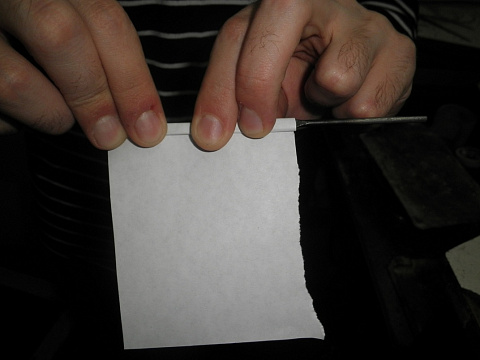 Наматываем бумагу на ригель одним слоем. Это нужно для того, чтобы намотка легко снялась после отжига