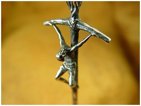 Silver crucifix. CAD/CAM