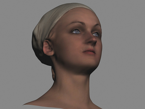 3D модель для лицевой анимации. Вид 1