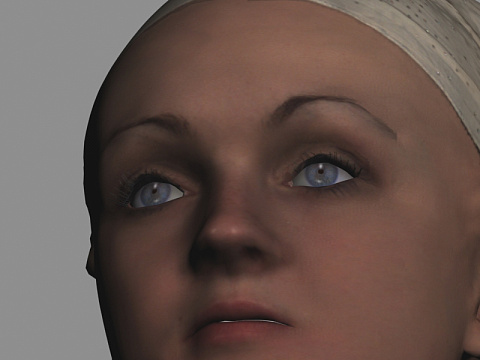 3D модель для лицевой анимации. Вид 2.