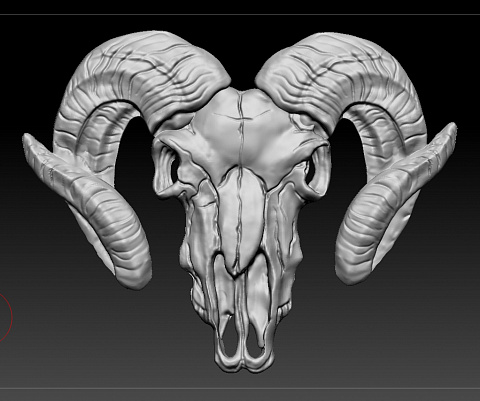 Рельеф барана
Сделано в Zbrush