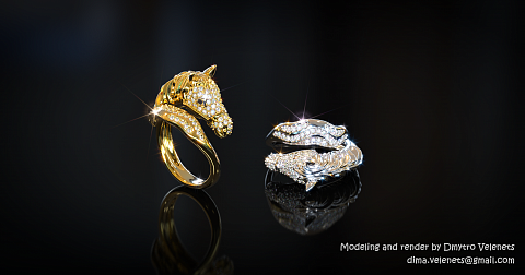 Horse and Tail, CAD modeling and Rendering by Dmytro Velenets