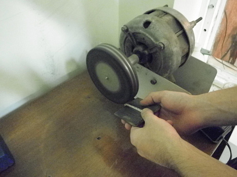 шлифовка на войлоке...потом можно на пушке еще..