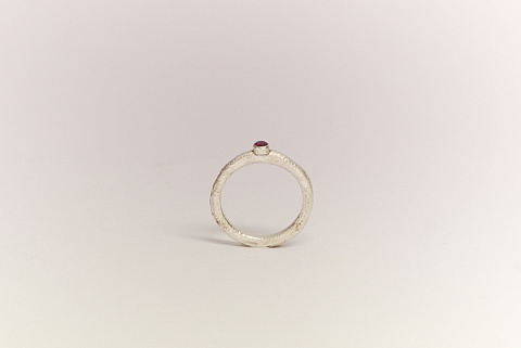 серебро 925, синт. рубин.