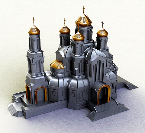 Храм Воскресения Христова 3d модель