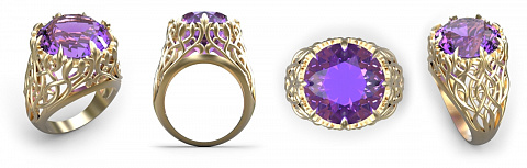 Ring. Big gem.