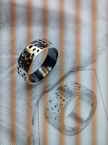 Серебро 925проба чернение