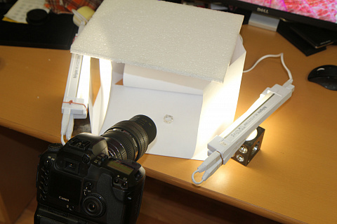 Лайт - бокс на коленке 02