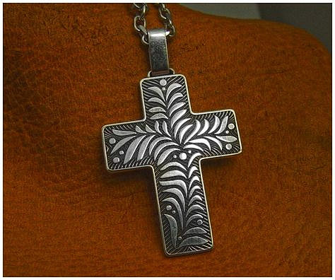 Silver cross. CAD/CAM