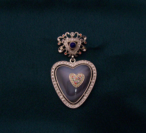 серебро, лазурит, агат, фианиты